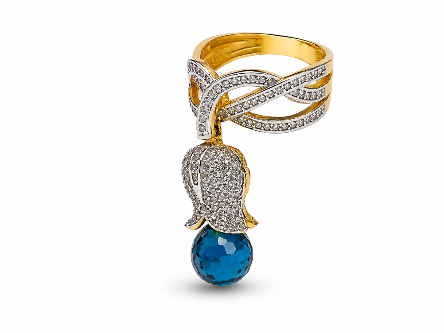 Azure Bloom Ring