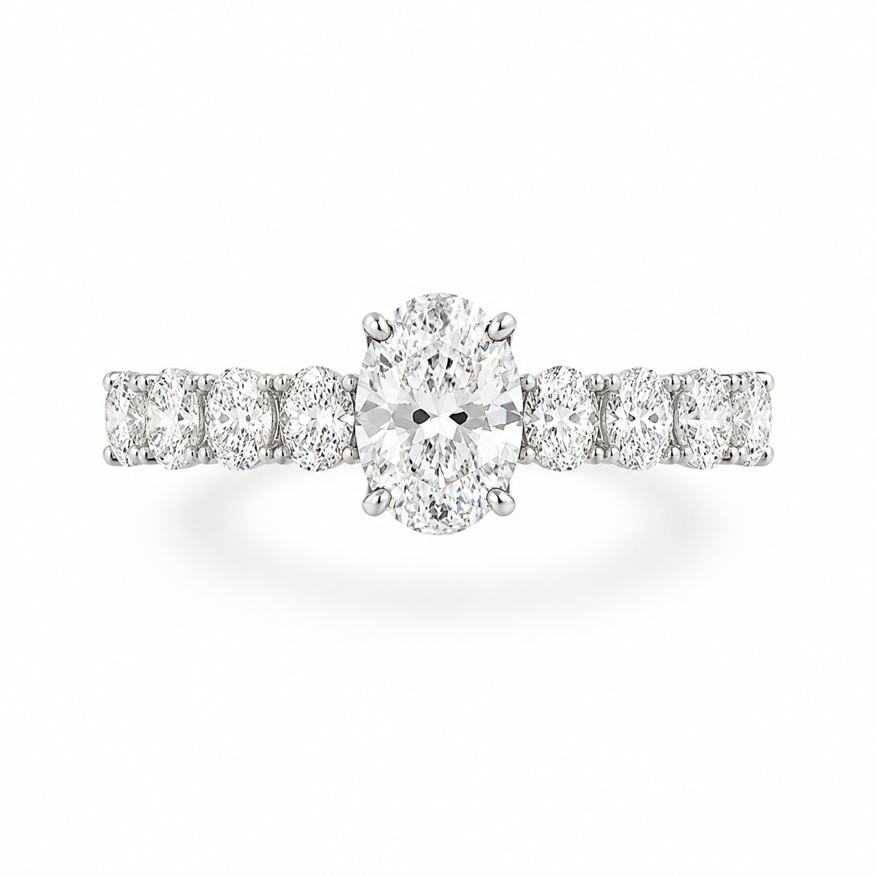 The Solenne Oval Diamond Ring