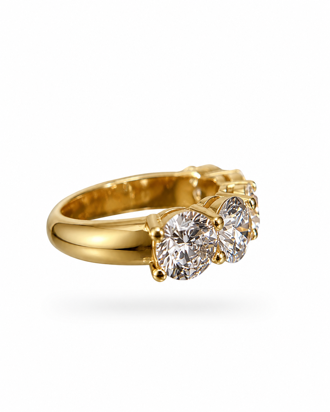Rivière Round Diamond Ring