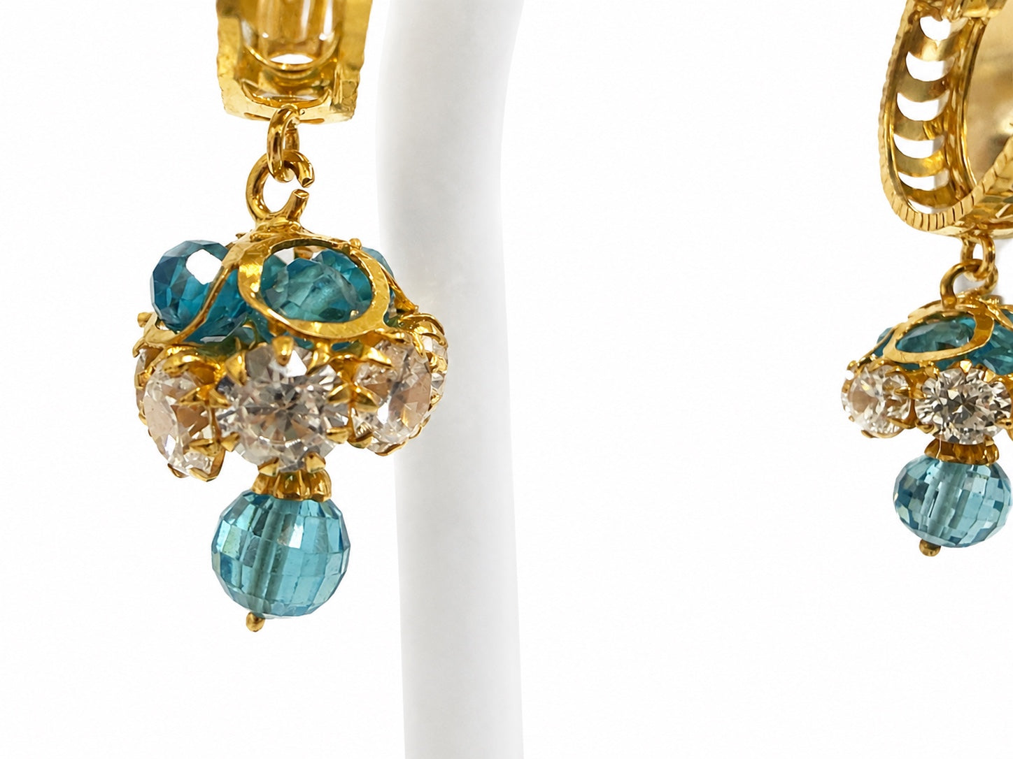 Aqua Drop Earrings