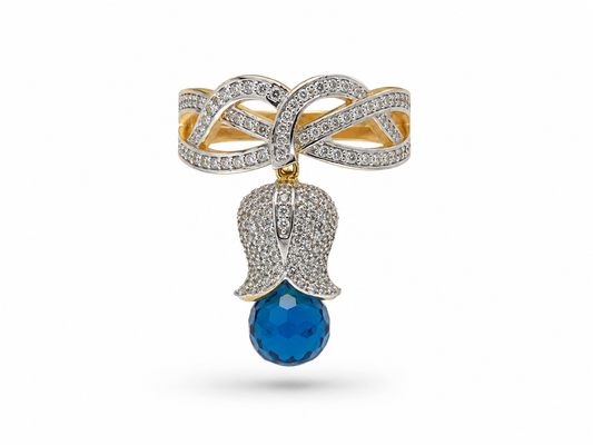 Azure Bloom Ring