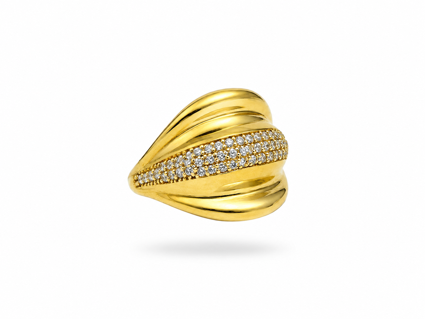 Golden Wave Ring
