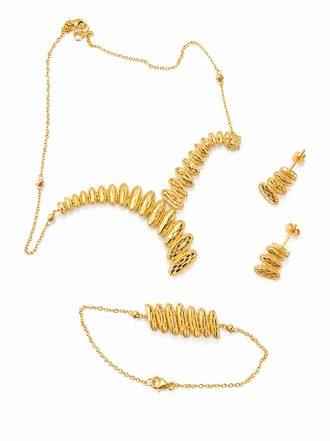 21k Golden Orbit Jewelry Set