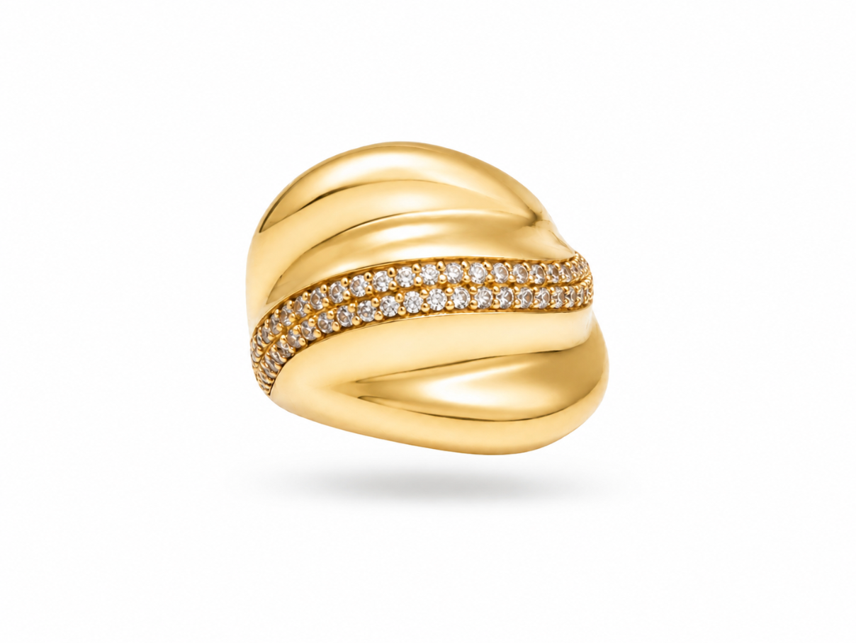 The Solstice Wave Ring