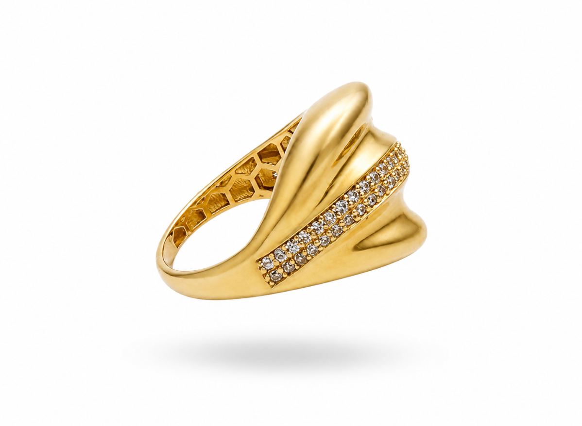 The Solstice Wave Ring