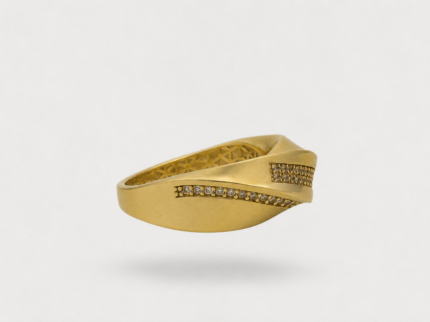 Golden Crossover Ring