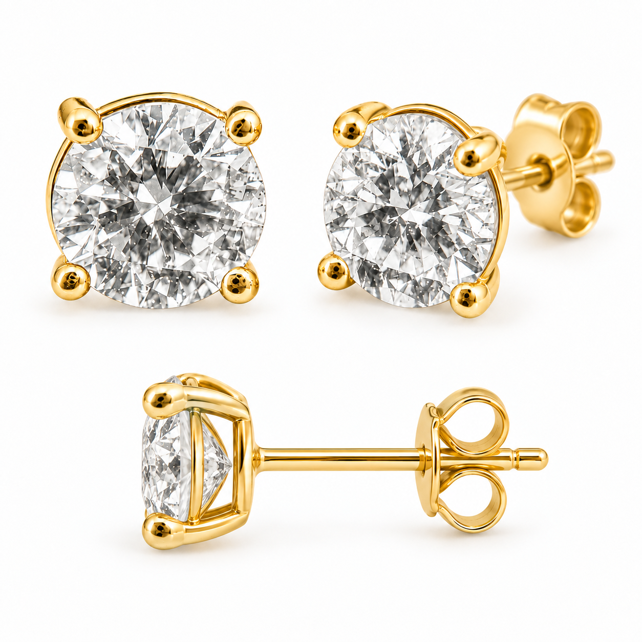 Round Brilliant Diamond Studs